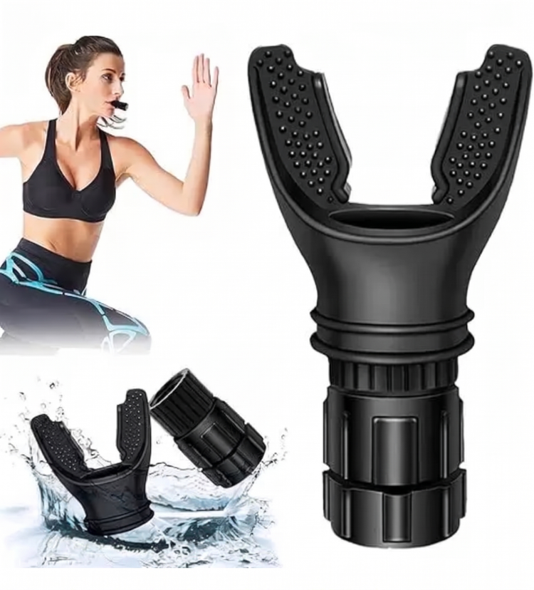 Breathing Trainer & Lung Exerciser – Adjustable Resistance Respiratory Muscle Training Device for Men & Women