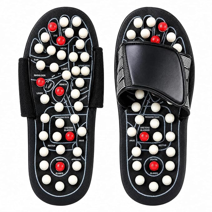 Foot Care Combo – Acupressure Slippers with Ankle Support Socks (Combo Pack)